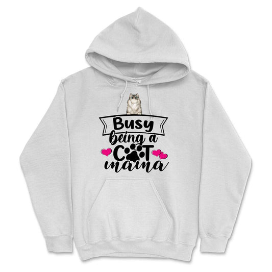 Personalized Hoodie & Sweatshirt - Busy Being A Cat Mama