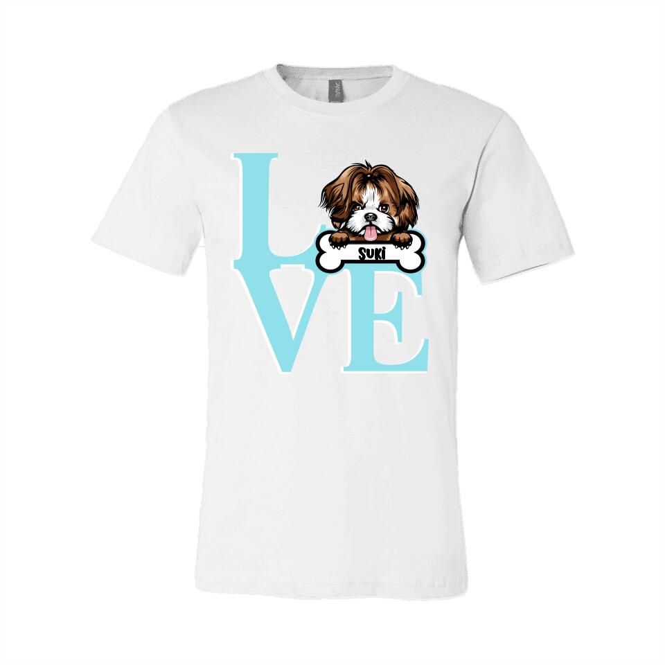 Personalized T-Shirt - Love Dog