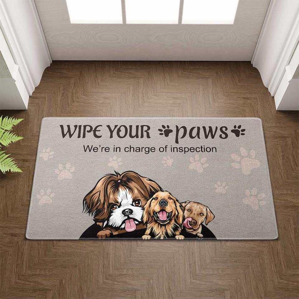 Personalized Doormat - Wipe Your Paws