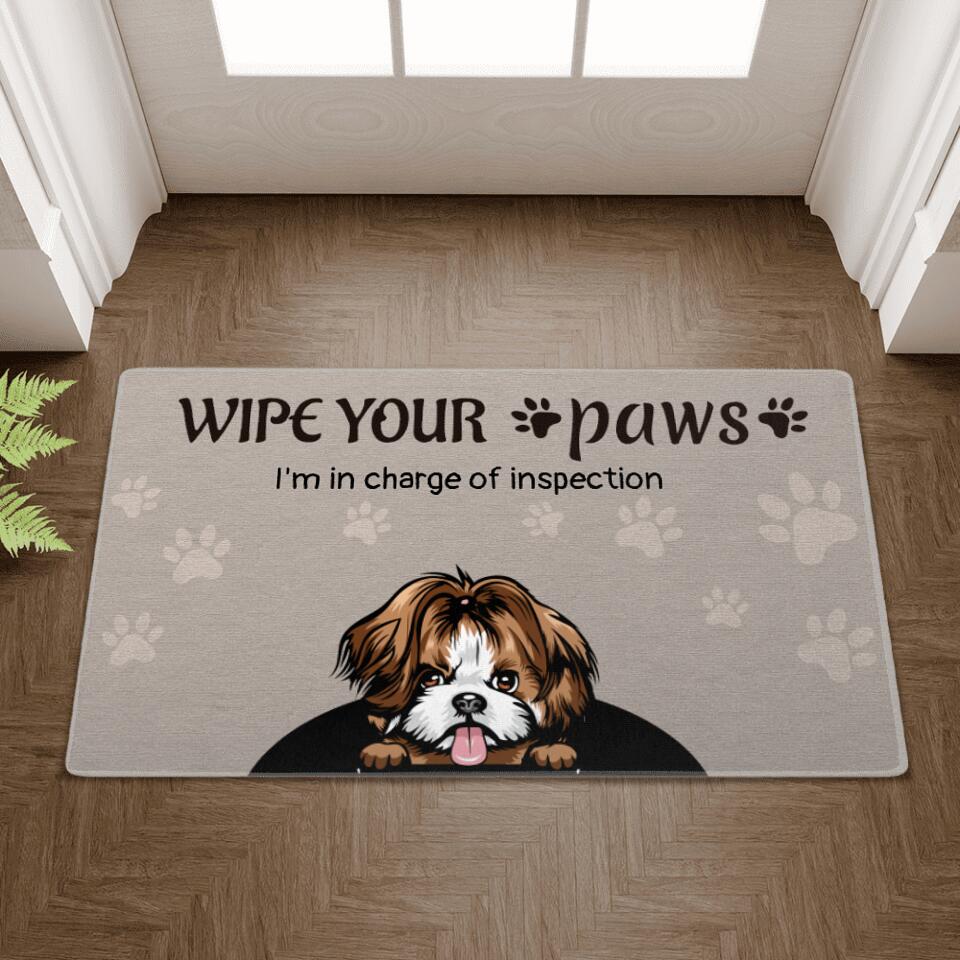 Personalized Doormat - Wipe Your Paws