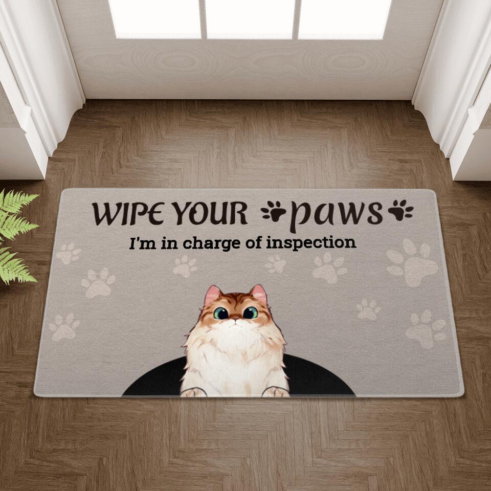 Personalized Doormat - Wipe Your Paws