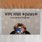 Personalized Doormat - Wipe Your Paws Dog With American Glasses